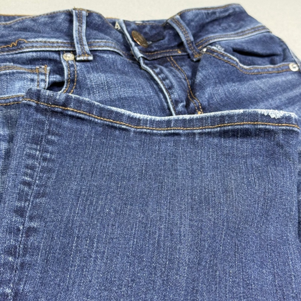 American Eagle Artist Super Stretch Dark Wash Flare Jeans Womens 4 Short